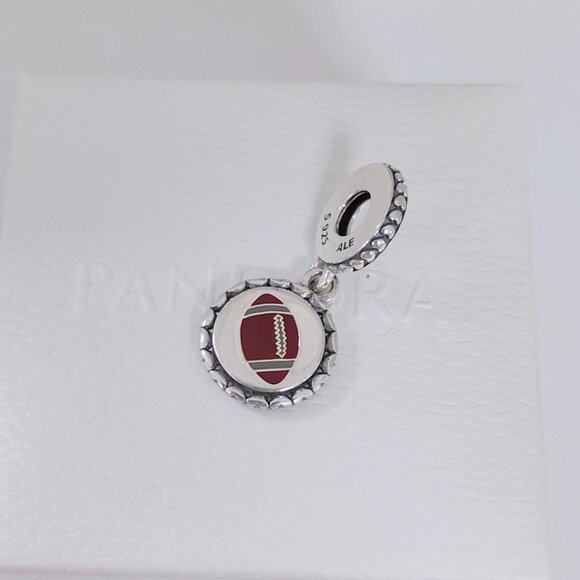 Pandora Football Dangle Charm, Mixed Enamel S925 Sliver Charm Bracelete Pendant - Picture 7 of 8
